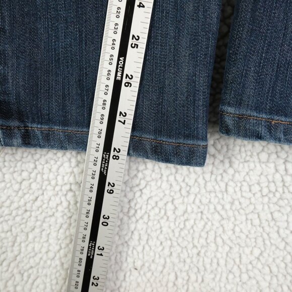 34 Heritage Jeans Mens 32X28 Blue Stone Wash Courage Mid Rise Straight Stretch - Picture 8 of 12